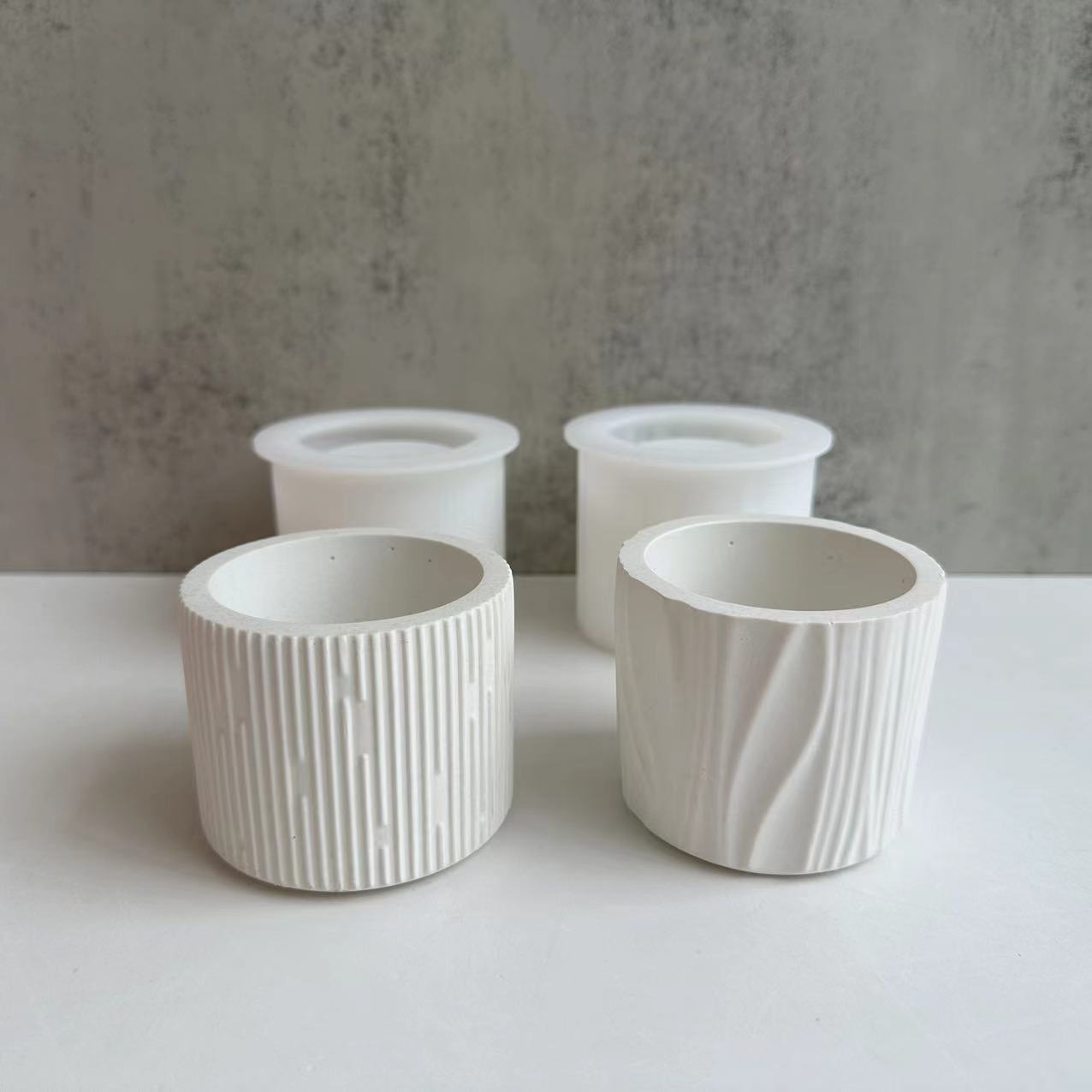 Potsticker Mold - Gips gevoerde kaars beker siliconen mal