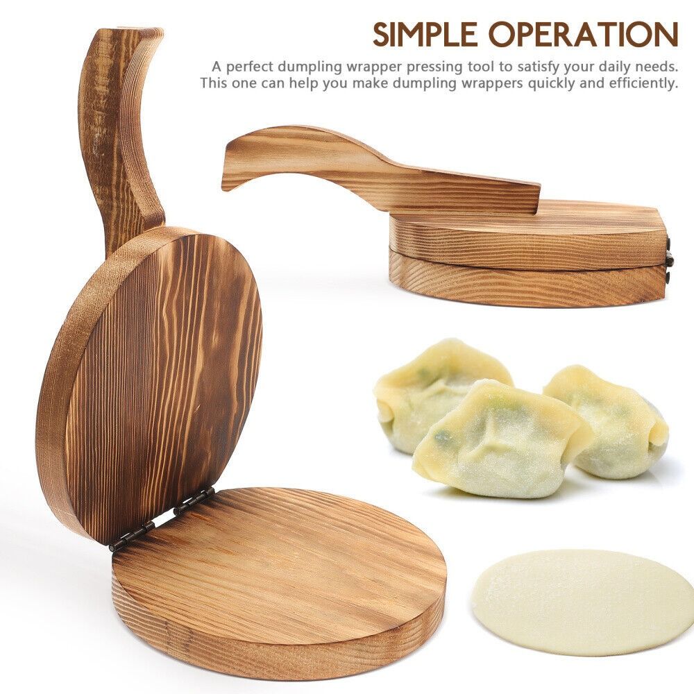 Dumpling Press Set - Houten Deeg Presser Chapati Presser Deeg