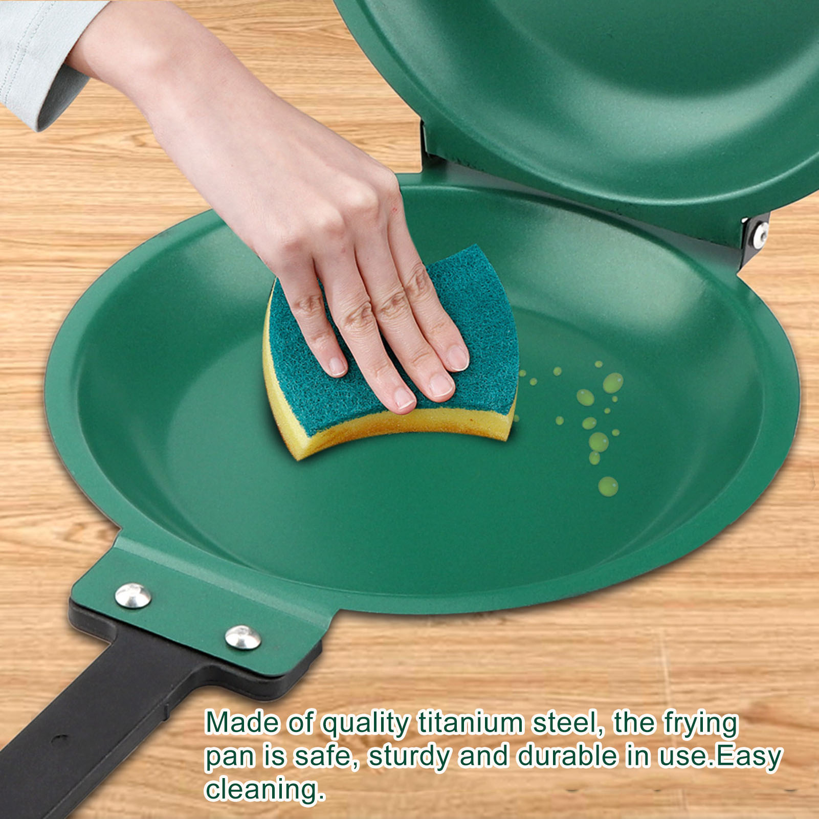 Dubbelzijdig titanium stalen c - Mini Pancake Griddle recensie en prijs
